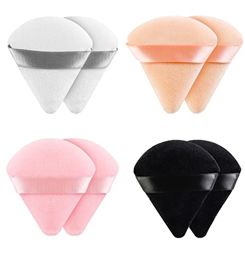 Blend Like a Pro: Elevate Your Makeup Game with These Luxe Triangle Powder Puffs!