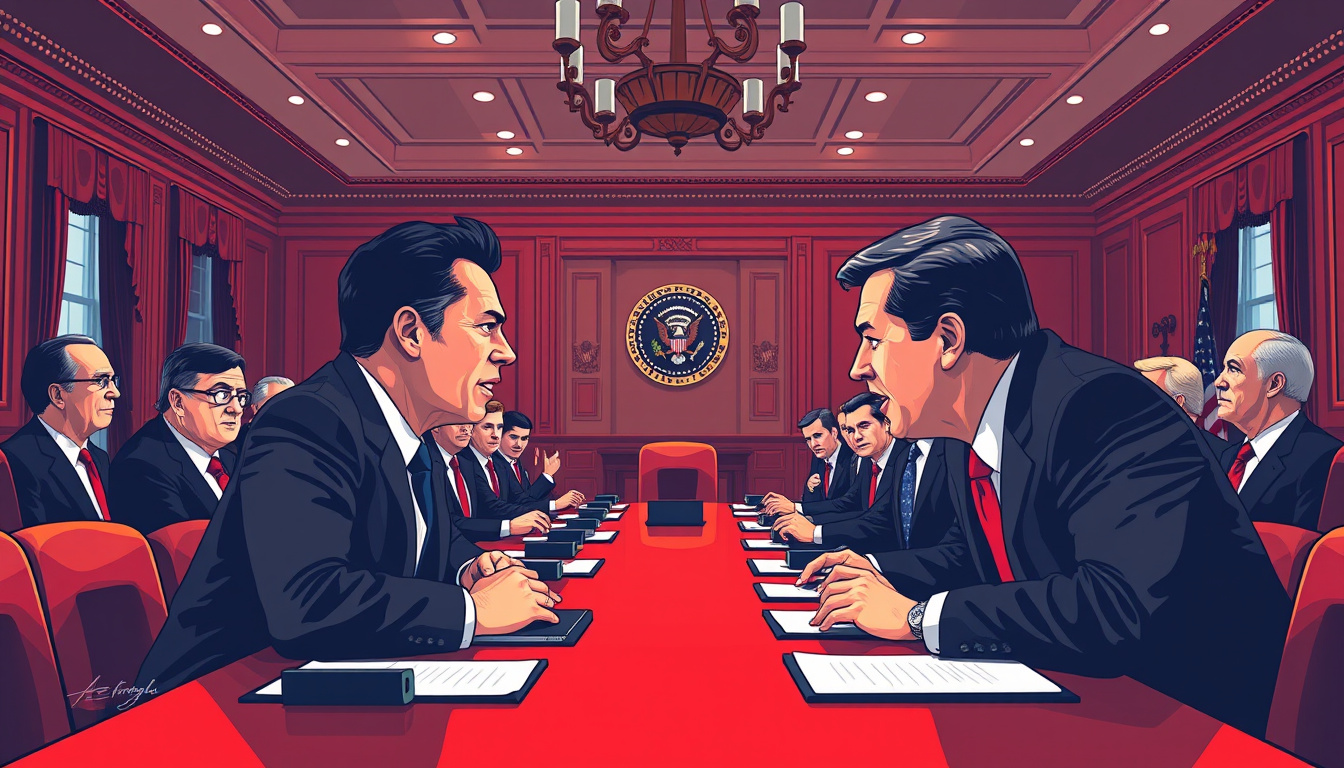 Inside the Tensions: Elon Musk and Marco Rubio's Heated Exchange During a High-Stakes Cabinet Meeting